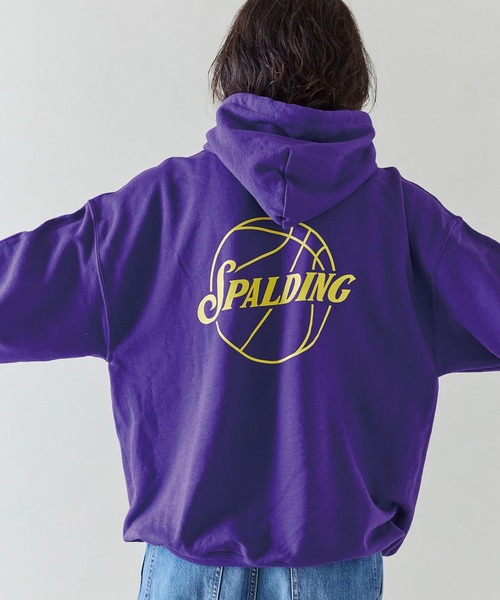 RIJOUME】ロゴ入りフーディー パープル ドゥードゥルチェリーサークル