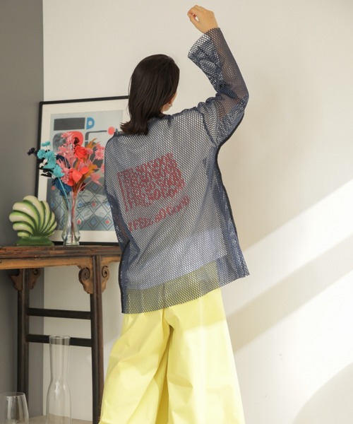 CREOLME（クレオルム）の「(CREOLME)メッシュプルオーバー（その他トップス・レディース・ベージュ/ネイビー/ブラウン・ONE SIZE）」の14枚目の写真