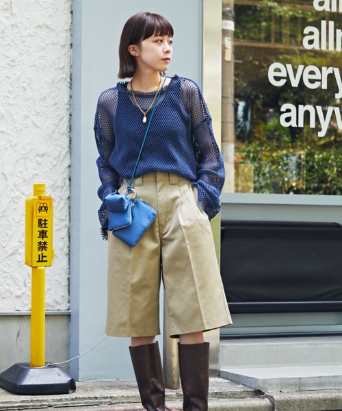 CREOLME（クレオルム）の「(CREOLME)メッシュプルオーバー（その他トップス・レディース・ベージュ/ネイビー/ブラウン・ONE SIZE）」の19枚目の写真