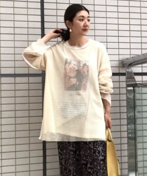 CREOLME（クレオルム）の「(CREOLME)メッシュプルオーバー（その他トップス・レディース・ベージュ/ネイビー/ブラウン・ONE SIZE）」の21枚目の写真