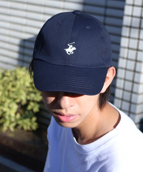 BEVERLY HILLS POLO CLUB（ビバリーヒルズポロクラブ）の「【Beverly Hills Polo Club/ビバリーヒルズポロクラブ】ポニー刺繍ロゴ ローキャップ（キャップ・メンズ・ブラック/ベージュ/ネイビー/ブルー/ブラック系その他/グレー/グリーン/インディゴブルー・FREE）」の15枚目の写真