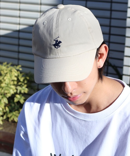 BEVERLY HILLS POLO CLUB（ビバリーヒルズポロクラブ）の「【Beverly Hills Polo Club/ビバリーヒルズポロクラブ】ポニー刺繍ロゴ ローキャップ（キャップ・メンズ・ブラック/ベージュ/ネイビー/ブルー/ブラック系その他/グレー/グリーン/インディゴブルー・FREE）」の22枚目の写真