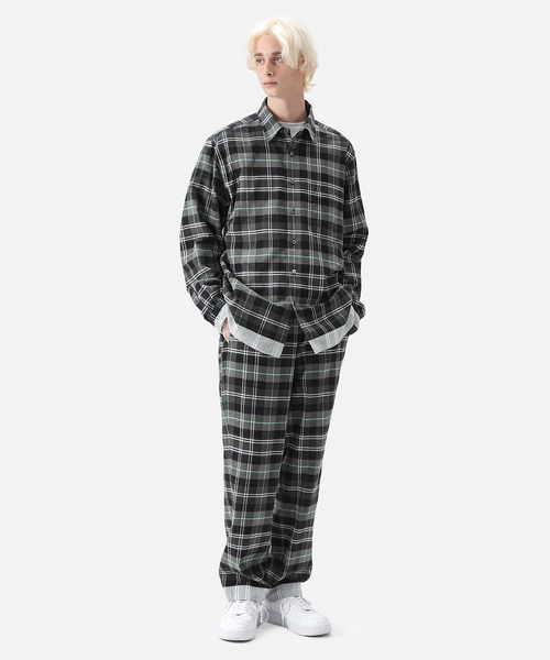 uniform experiment LINE FLANNEL BIGSHIRT uniform experiment