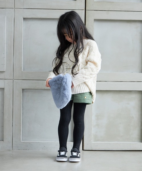 MAKE YOUR DAY(メイクユアデイ)の「キルティングキュロットパンツ■80~140cm(その他パンツ・キッズ・チャコールグレー/アイボリー/カーキ・130/100/90/140/80/120/110)」の10枚目の写真
