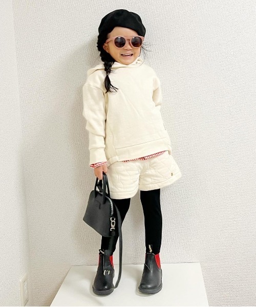 MAKE YOUR DAY(メイクユアデイ)の「キルティングキュロットパンツ■80~140cm(その他パンツ・キッズ・チャコールグレー/アイボリー/カーキ・130/100/90/140/80/120/110)」の22枚目の写真