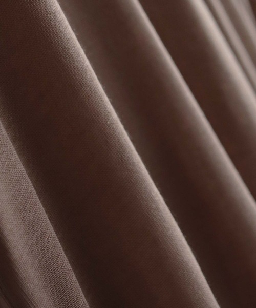 HER CLOSET(ハークローゼット)の「【shemoshelly】WEB限定前後2WAYスリットスリーブシアートップス(Tシャツ/カットソー・レディース・グレー/ブラック/モカ・M)」の18枚目の写真