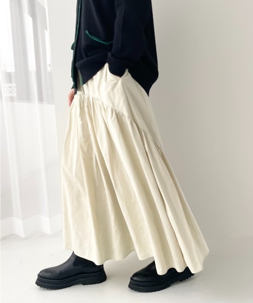 LOWRYS FARM（ローリーズファーム）の「２ＷＡＹティアードスカート　126449（スカート・レディース・ブラック/カーキ/アイボリー・FREE）」の2枚目の写真