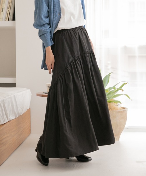 LOWRYS FARM（ローリーズファーム）の「２ＷＡＹティアードスカート　126449（スカート・レディース・ブラック/カーキ/アイボリー・FREE）」の3枚目の写真