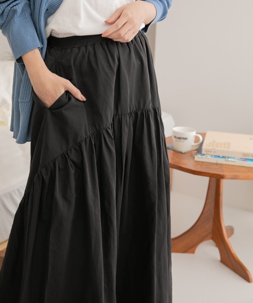 LOWRYS FARM（ローリーズファーム）の「２ＷＡＹティアードスカート　126449（スカート・レディース・ブラック/カーキ/アイボリー・FREE）」の15枚目の写真