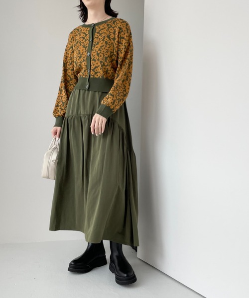 LOWRYS FARM（ローリーズファーム）の「２ＷＡＹティアードスカート　126449（スカート・レディース・ブラック/カーキ/アイボリー・FREE）」の13枚目の写真