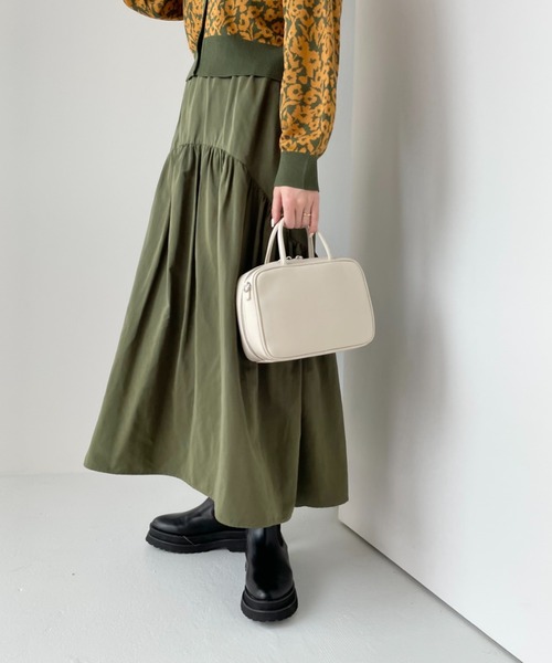 LOWRYS FARM（ローリーズファーム）の「２ＷＡＹティアードスカート　126449（スカート・レディース・ブラック/カーキ/アイボリー・FREE）」の9枚目の写真