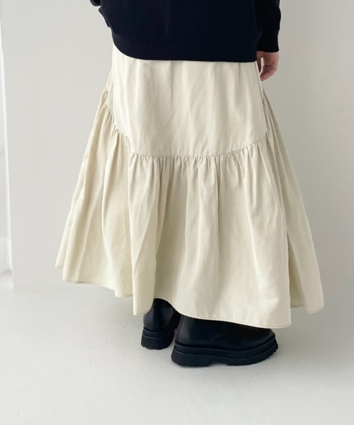 LOWRYS FARM（ローリーズファーム）の「２ＷＡＹティアードスカート　126449（スカート・レディース・ブラック/カーキ/アイボリー・FREE）」の16枚目の写真