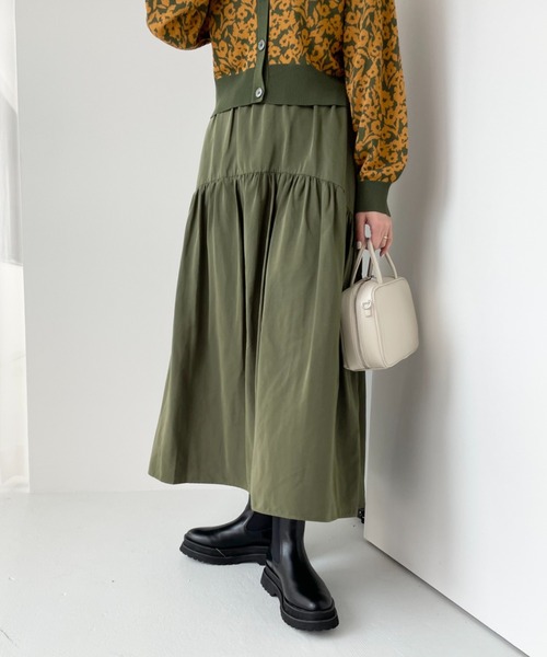 LOWRYS FARM（ローリーズファーム）の「２ＷＡＹティアードスカート　126449（スカート・レディース・ブラック/カーキ/アイボリー・FREE）」の5枚目の写真