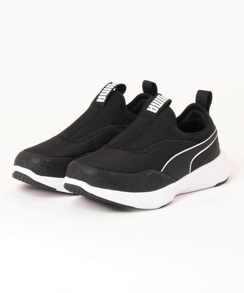 PUMA(プーマ)の「PUMA プーマ ユニセックス ソフトライド フィール スリッポン ワイド ラン(スニーカー・メンズ・ブラック/グレー/ブラック×ホワイト・22.5cm/23.5cm/24.5cm/25.5cm/26.5cm/27.5cm/23.0cm/24.0cm/25.0cm/26.0cm/27.0cm/28.0cm/22.0cm/28.5cm/29.5cm/29.0cm/30.0cm)」の6枚目の写真