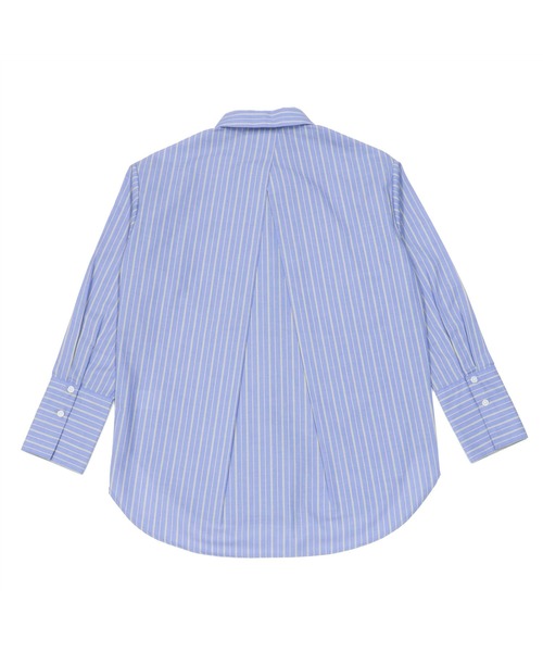 Pitta Re:)（ピッタリ）の「形態安定ノーアイロン レギュラー衿 長袖カジュアルシャツ（シャツ/ブラウス・レディース・ブルー/ライトブラウン・M/L/LL）」の19枚目の写真