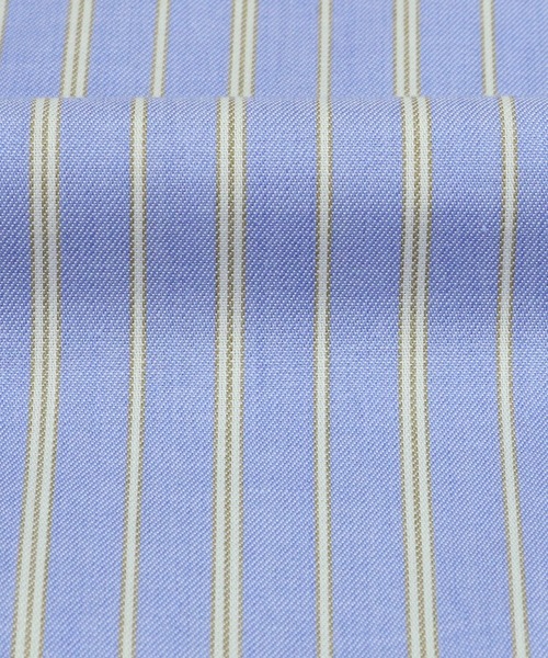 Pitta Re:)（ピッタリ）の「形態安定ノーアイロン レギュラー衿 長袖カジュアルシャツ（シャツ/ブラウス・レディース・ブルー/ライトブラウン・M/L/LL）」の16枚目の写真