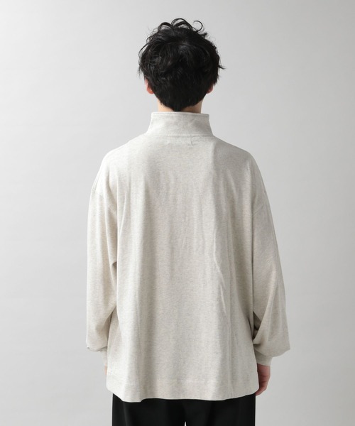 PERSON'S（パーソンズ）の「【PERSON'S】別注ハーフジップロンT（Tシャツ/カットソー・メンズ・ブラック/ホワイト・LARGE/MEDIUM）」の10枚目の写真