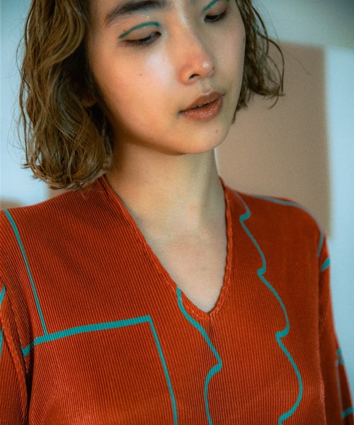 PAMM（パム）の「寛大なインテリアのプリーツワンピース（ワンピース