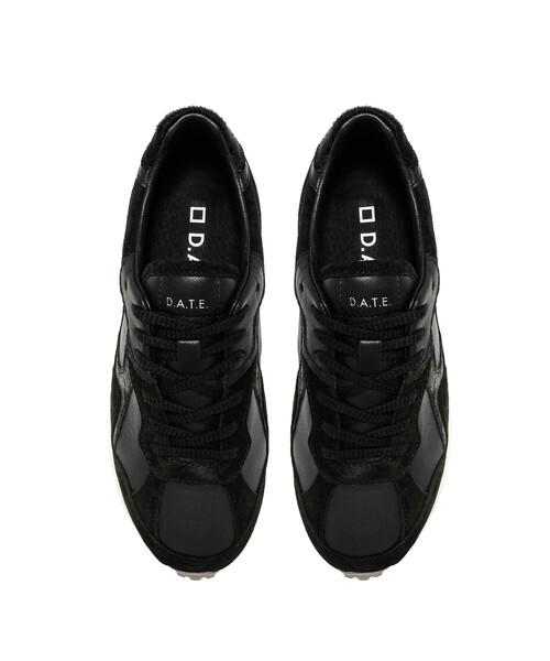 Aresense（アーセンス）の「D.A.T.E./デイト VETTA SOFT BLACK/レザーミッドカットスニーカー（スニーカー・レディース・ブラック・38/36/37）」の4枚目の写真