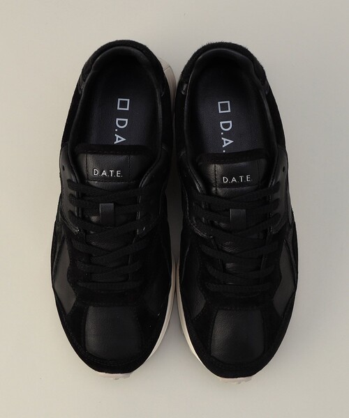 Aresense（アーセンス）の「D.A.T.E./デイト VETTA SOFT BLACK/レザーミッドカットスニーカー（スニーカー・レディース・ブラック・38/36/37）」の20枚目の写真