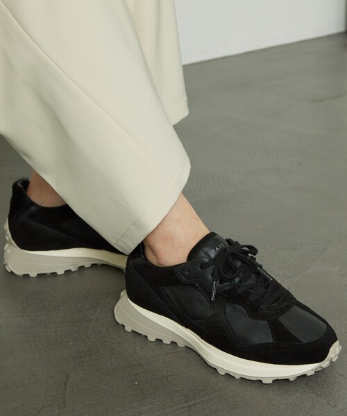 Aresense（アーセンス）の「D.A.T.E./デイト VETTA SOFT BLACK/レザーミッドカットスニーカー（スニーカー・レディース・ブラック・38/36/37）」の15枚目の写真
