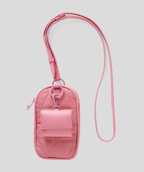 BENETTON (UNITED COLORS OF BENETTON)(ベネトンユナイテッドカラーズオブベネトン)の「キルティングスマートフォンホルダーバッグ(ハンドバッグ・レディース・ブラック/ブルー/ピンク・FREE)」の1枚目の写真