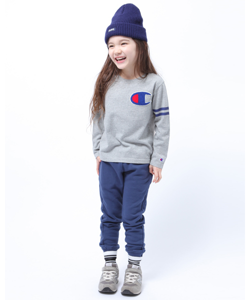 Champion(チャンピオン)の「XGS★×Champion SWEAT PANTS (4T~7T)(その他パンツ・キッズ・アッシュ/ネイビー・4T/5T/6T/7T)」の2枚目の写真