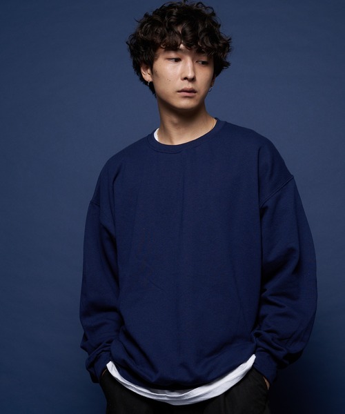 JERZEES(ジャージーズ)の「JERZEES-裏起毛クルースウェット(スウェット・メンズ・ホワイト/ブラック/ネイビー/グレー・M/L/XL)」の4枚目の写真