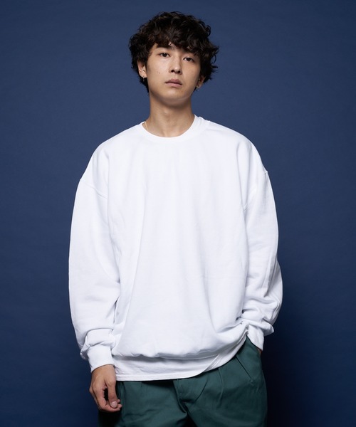 JERZEES(ジャージーズ)の「JERZEES-裏起毛クルースウェット(スウェット・メンズ・ホワイト/ブラック/ネイビー/グレー・M/L/XL)」の8枚目の写真