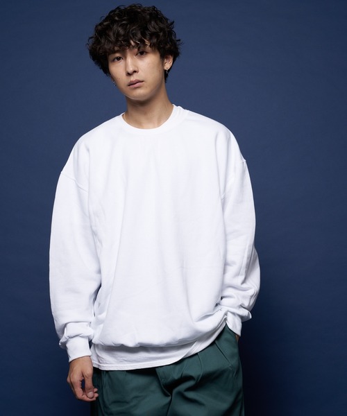 JERZEES(ジャージーズ)の「JERZEES-裏起毛クルースウェット(スウェット・メンズ・ホワイト/ブラック/ネイビー/グレー・M/L/XL)」の9枚目の写真