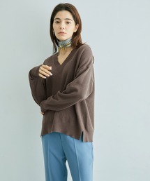 ROPE' | 【カシミヤブレンド】ウールVネックニット(ニット/セーター)