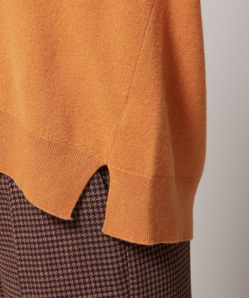 ROPE'（ロペ）の「【カシミヤブレンド】ウールVネックニット（ニット/セーター・レディース・ホワイト/ブラウン/オレンジ/ミント/ラベンダー・38）」の19枚目の写真