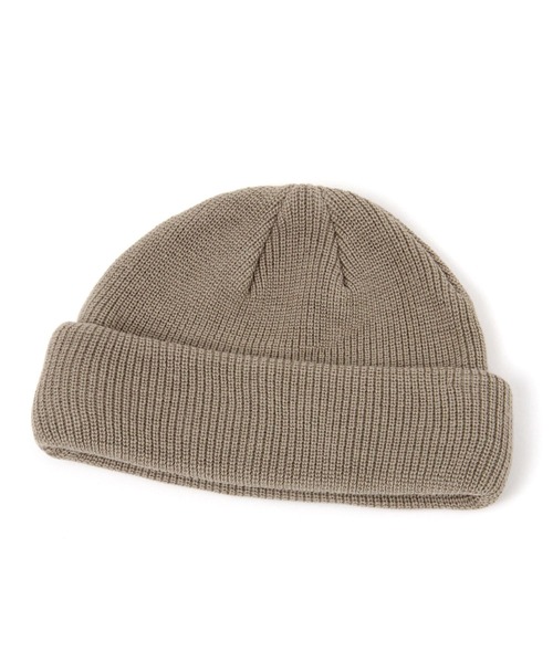 GLOBAL WORK(グローバルワーク)の「洗えるリブニットワッチ/126487(ニットキャップ/ビーニー・メンズ・チャコールグレー/ブラック/オレンジ/ライトベージュ・FREE)」の3枚目の写真