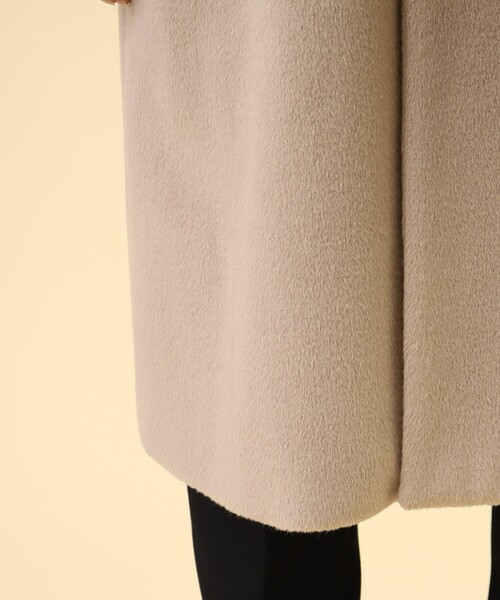 tk.TAKEO KIKUCHI(ティーケータケオキクチ)の「◆テックウールビーバービッグセミダブルコート(チェスターコート・メンズ・ブラック/ダークグリーン/マスタード/ブラウン系その他/ライトベージュ・01/02/03)」の10枚目の写真