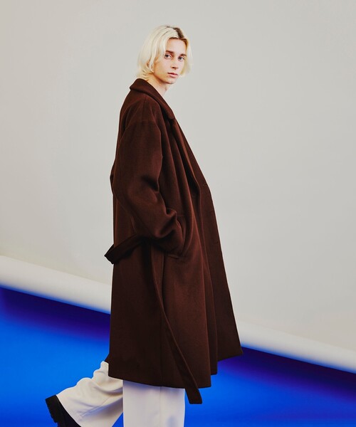 tk.TAKEO KIKUCHI(ティーケータケオキクチ)の「◆テックウールビーバービッグセミダブルコート(チェスターコート・メンズ・ブラック/ダークグリーン/マスタード/ブラウン系その他/ライトベージュ・01/02/03)」の17枚目の写真