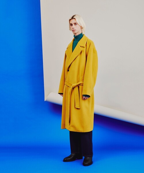 tk.TAKEO KIKUCHI(ティーケータケオキクチ)の「◆テックウールビーバービッグセミダブルコート(チェスターコート・メンズ・ブラック/ダークグリーン/マスタード/ブラウン系その他/ライトベージュ・01/02/03)」の19枚目の写真