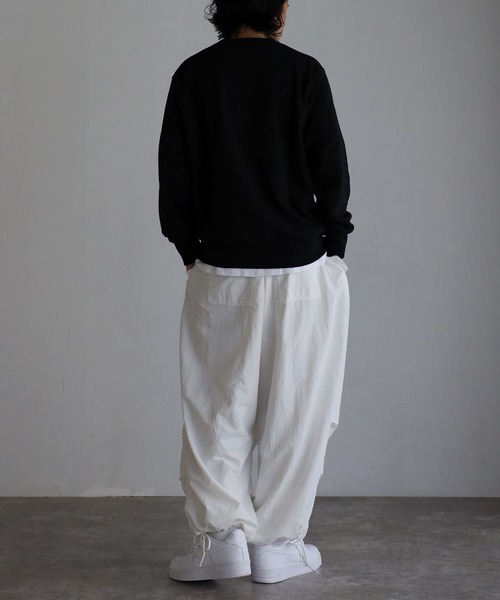 CREARE -LINO-（クレアーレリノ）の「ナイロン ワッシャースノー ルーズパンツ<ユニセックス>（その他パンツ・メンズ・ブラック/ネイビー/グリーン/マスタード/ホワイト・M/L/XL）」の7枚目の写真