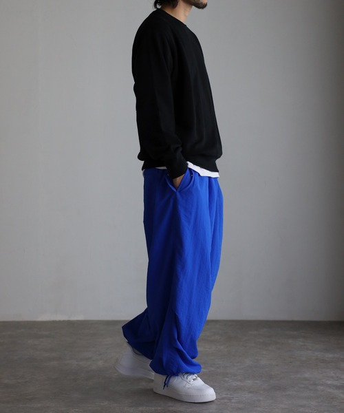 CREARE -LINO-（クレアーレリノ）の「ナイロン ワッシャースノー ルーズパンツ<ユニセックス>（その他パンツ・メンズ・ブラック/ネイビー/グリーン/マスタード/ホワイト・M/L/XL）」の19枚目の写真