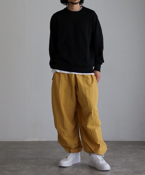 CREARE -LINO-（クレアーレリノ）の「ナイロン ワッシャースノー ルーズパンツ<ユニセックス>（その他パンツ・メンズ・ブラック/ネイビー/グリーン/マスタード/ホワイト・M/L/XL）」の15枚目の写真