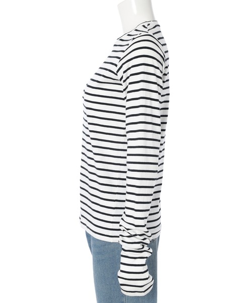 fifth（フィフス）の「フィンガーホールロンT（Tシャツ/カットソー・レディース・ホワイト×ブラック/ブラック/ホワイト・M）」の20枚目の写真