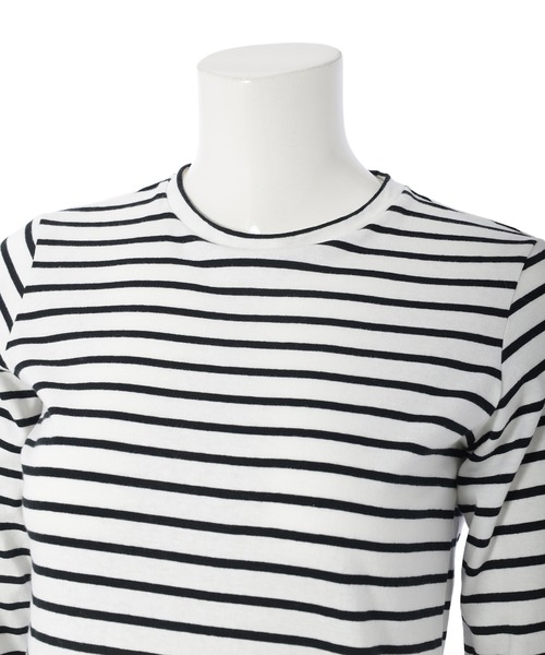 fifth（フィフス）の「フィンガーホールロンT（Tシャツ/カットソー・レディース・ホワイト×ブラック/ブラック/ホワイト・M）」の5枚目の写真