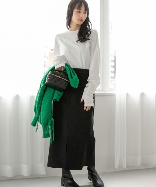 fifth（フィフス）の「フィンガーホールロンT（Tシャツ/カットソー・レディース・ホワイト×ブラック/ブラック/ホワイト・M）」の17枚目の写真