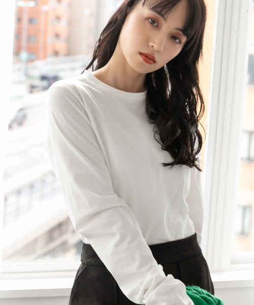 fifth（フィフス）の「フィンガーホールロンT（Tシャツ/カットソー・レディース・ホワイト×ブラック/ブラック/ホワイト・M）」の16枚目の写真