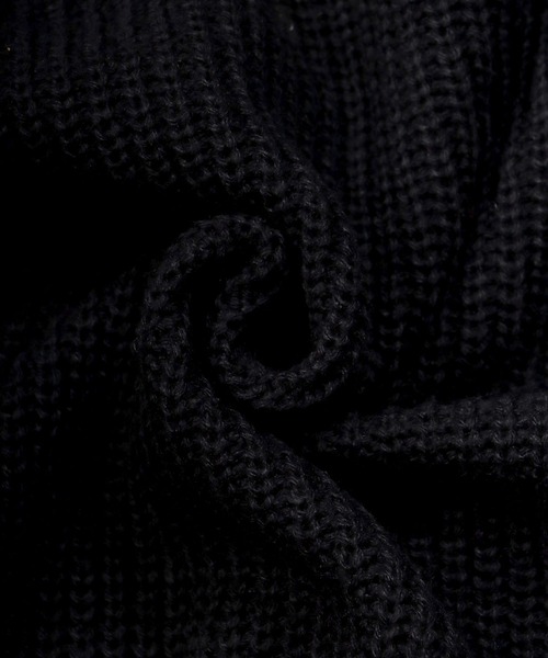 SITRY（シトリー）の「wide silhouette Knit hoodie/ワイドシルエット ニット フーディー/パーカー（ニット/セーター・メンズ・ライトグレー/ブラック/テラコッタ・M/L）」の10枚目の写真