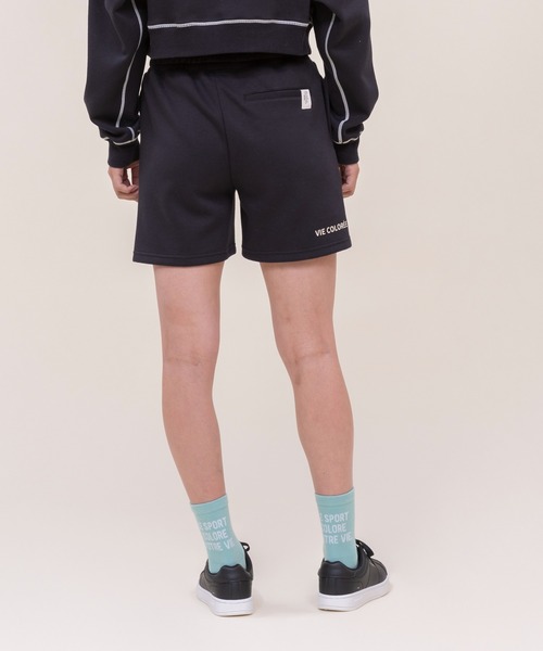 le coq sportif（ルコックスポルティフ）の「【WEB限定カプセルコレクション】 ダンボールスウェット　ハーフパンツ ルコック レディース スポーツ（スウェットパンツ・レディース・ホワイト/ピンク/ブルー/ブラック・M(M)/L/XL/SS/S）」の10枚目の写真