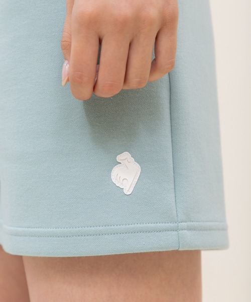 le coq sportif（ルコックスポルティフ）の「【WEB限定カプセルコレクション】 ダンボールスウェット　ハーフパンツ ルコック レディース スポーツ（スウェットパンツ・レディース・ホワイト/ピンク/ブルー/ブラック・M(M)/L/XL/SS/S）」の17枚目の写真