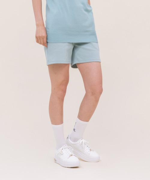 le coq sportif（ルコックスポルティフ）の「【WEB限定カプセルコレクション】 ダンボールスウェット　ハーフパンツ ルコック レディース スポーツ（スウェットパンツ・レディース・ホワイト/ピンク/ブルー/ブラック・M(M)/L/XL/SS/S）」の15枚目の写真