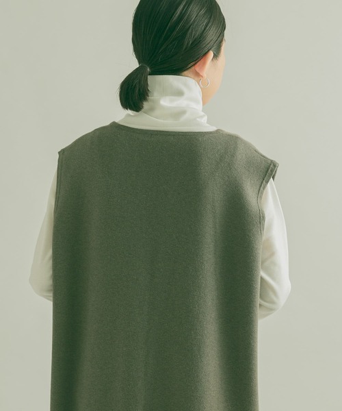 FORK&SPOON（フォークアンドスプーン）の「『UR TECH』FORK&SPOON　裏起毛タートルプルオーバー（Tシャツ/カットソー・レディース・ブラック/グリーン/オフホワイト・1）」の8枚目の写真