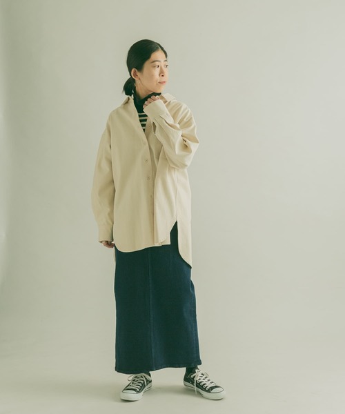 FORK&SPOON（フォークアンドスプーン）の「『UR TECH』FORK&SPOON　裏起毛タートルプルオーバー（Tシャツ/カットソー・レディース・ブラック/グリーン/オフホワイト・1）」の15枚目の写真