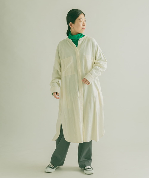 FORK&SPOON（フォークアンドスプーン）の「『UR TECH』FORK&SPOON　裏起毛タートルプルオーバー（Tシャツ/カットソー・レディース・ブラック/グリーン/オフホワイト・1）」の11枚目の写真